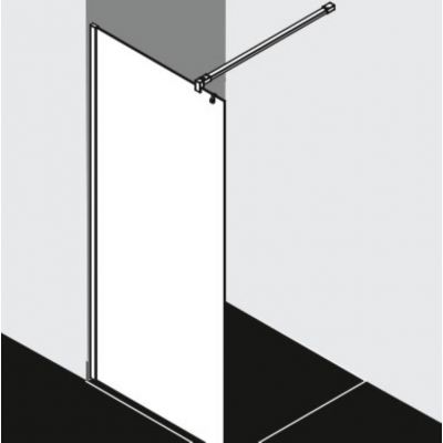 Kermi White Line Walk-In XB WIA ścianka prysznicowa 100 cm biały soft/szkło Stripe 4 XB WIA1002044K