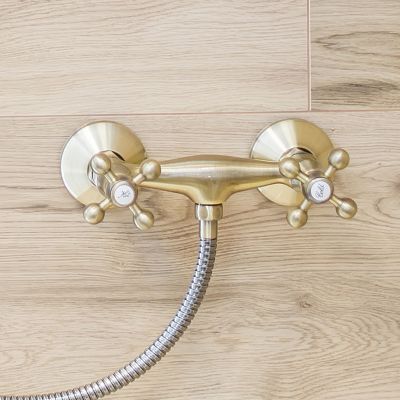 Kuchinox Stilo bateria prysznicowa ścienna mosiądz antyczny BKI541D