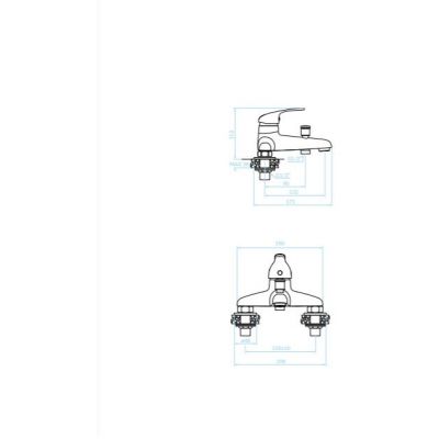 Kuchinox bateria wannowo-prysznicowa nawannowa chrom BKN015D