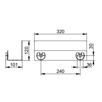 Keuco półka prysznicowa 24952510000