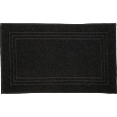 Kleine Wolke Lodge dywanik łazienkowy 80x50 cm bawełna czarny 3009926207