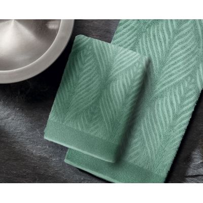 Kleine Wolke Leaf ręcznik łazienkowy 70x140 cm zielony 3027685226