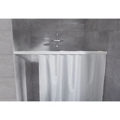 Kleine Wolke szyna do zasłony prysznicowej 75-125 cm biała 3335100014