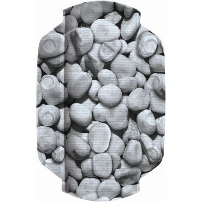 Kleine Wolke Stepstone poduszka antypoślizgowa 32x22 cm szara wzór kamienie 4387189008