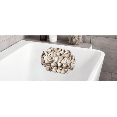 Kleine Wolke Stepstone poduszka antypoślizgowa 32x22 cm szara wzór kamienie 4387202008