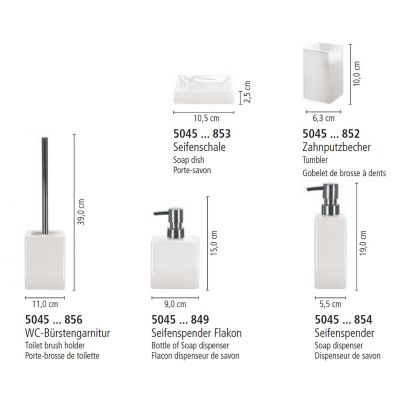 Kleine Wolke Flash kubek na szczoteczki biały 5045114852