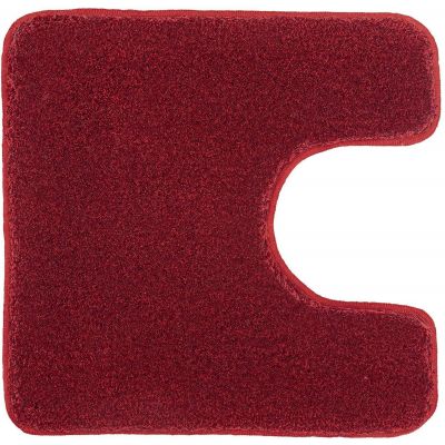 Kleine Wolke Relax dywanik łazienkowy 55x55 cm pod WC czerwony rubin 5405453129