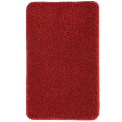 Kleine Wolke Relax dywanik łazienkowy 100x60 cm prostokątny czerwony rubin 5405453360