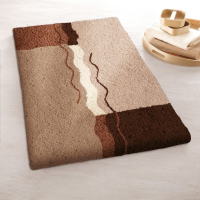 Kleine Wolke Vanessa dywanik łazienkowy 70x120 cm poliakryl beż/brązowy 5503225225
