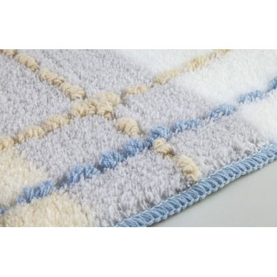 Kleine Wolke Kara dywanik łazienkowy 50x60 cm poliakryl niebieski 5543746433