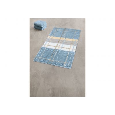 Kleine Wolke Kara dywanik łazienkowy 60x90 cm poliakryl niebieski 5543746519