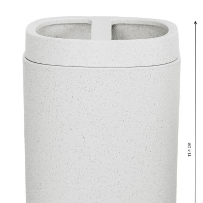 Kleine Wolke Belgrano kubek na szczoteczki z separatorem foggy grey 8614913851
