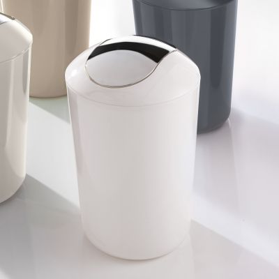 Kleine Wolke Glossy kosz na śmieci 5 l szary/chrom 5063901858