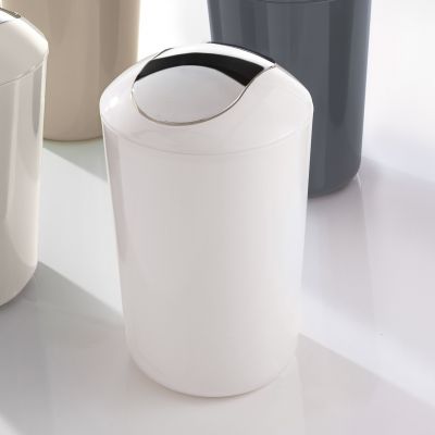 Kleine Wolke Glossy kosz na śmieci 5 l biały/chrom 5063115858