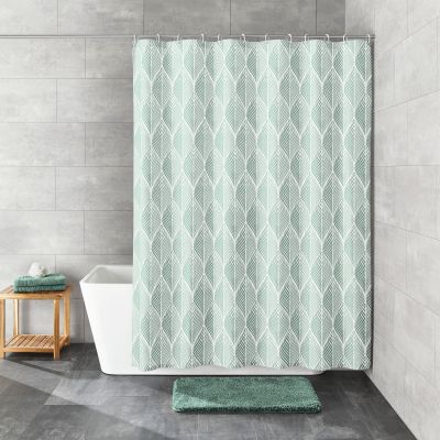 Kleine Wolke Leaf zasłona prysznicowa 180x200 cm zielona 5961685305