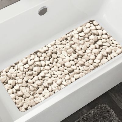 Kleine Wolke Stepstone mata antypoślizgowa 92x36 cm beżowa wzór kamienie 4387202001