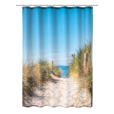 Kleine Wolke Borkum zasłona prysznicowa 180x200 cm tekstylna plaża 7830148305