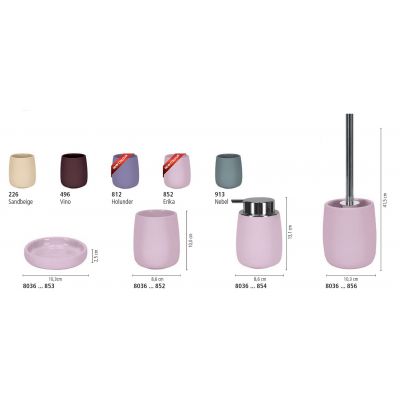 Kleine Wolke Eclipse szczotka toaletowa stojąca różowy mat 8036852856
