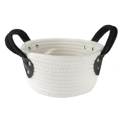 Kleine Wolke Patch koszyk łazienkowy S biały/czarny 8649926059