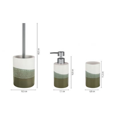 Kleine Wolke Moss dozownik do mydła stojący zielony 8669612854