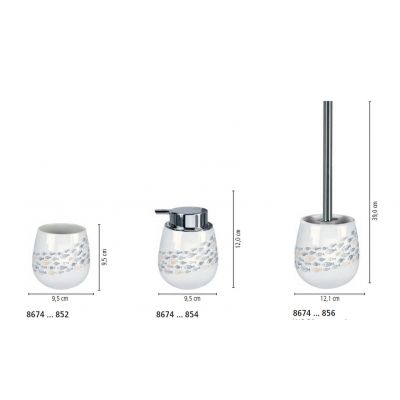 Kleine Wolke Sardinas szczotka toaletowa stojąca biały 8674783856