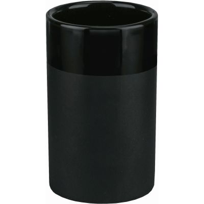 Kleine Wolke Deep kubek na szczoteczki ceramika czarny 8681926852