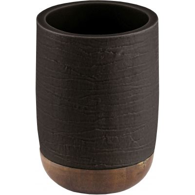 Kleine Wolke Harper kubek na szczoteczki czarny-brązowy 8694926852