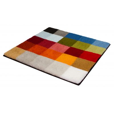 Kleine Wolke Cubetto dywanik łazienkowy 60x60 cm kwadratowy mix kolorów Multikolor 8821148135