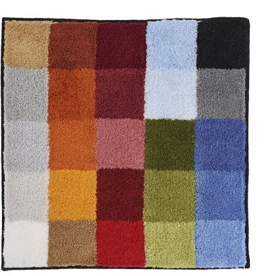 Kleine Wolke Cubetto dywanik łazienkowy 60x60 cm kwadratowy mix kolorów Multikolor 8821148135