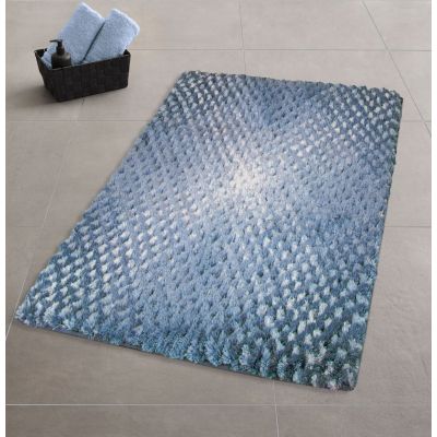 Kleine Wolke Cory dywanik łazienkowy 120x70 cm prostokątny niebieski Navy 9121750225