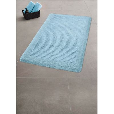 Kleine Wolke Net dywanik łazienkowy 90x60 cm prostokątny niebieski 9171649519