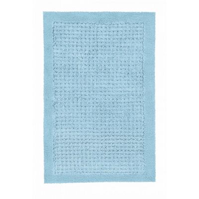 Kleine Wolke Net dywanik łazienkowy 90x60 cm prostokątny niebieski 9171649519