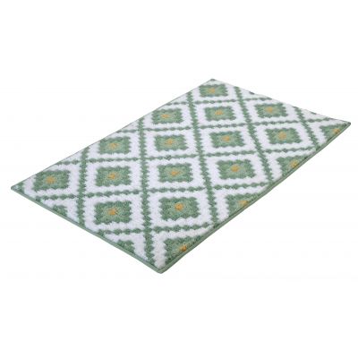 Kleine Wolke Alhambra dywanik łazienkowy 100x60 cm poliester zielony 9174685360