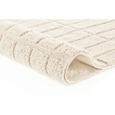 Kleine Wolke Tiles dywanik łazienkowy 60x60 cm bawełna ecru 9176202135