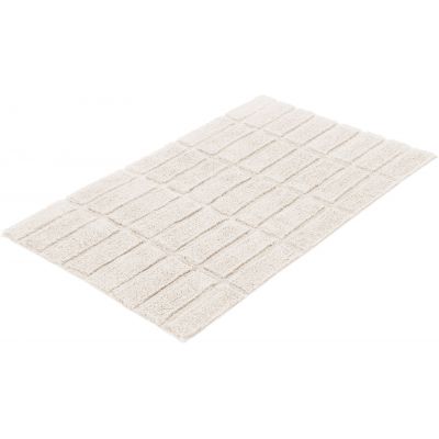 Kleine Wolke Tiles dywanik łazienkowy 70x120 cm bawełna ecru 9176202225