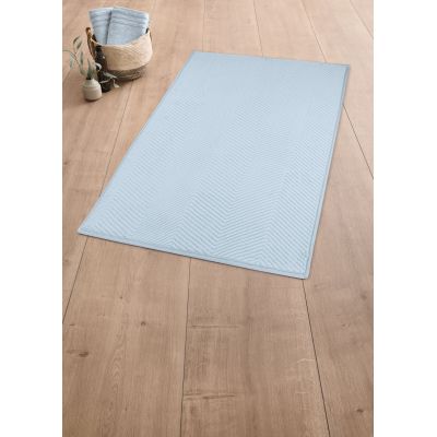 Kleine Wolke Zigzag dywanik łazienkowy 120x70 cm niebieski 9178738225