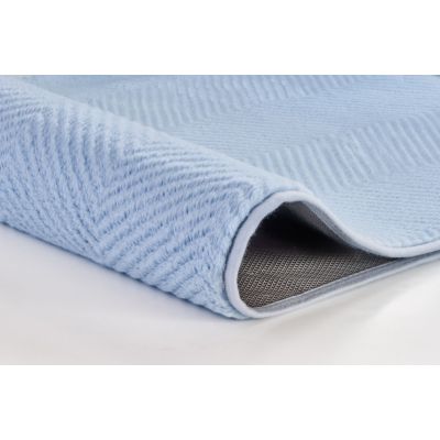 Kleine Wolke Zigzag dywanik łazienkowy 120x70 cm niebieski 9178738225