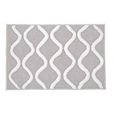 Kleine Wolke Piana dywanik łazienkowy 70x120 cm poliester szary 9180158225