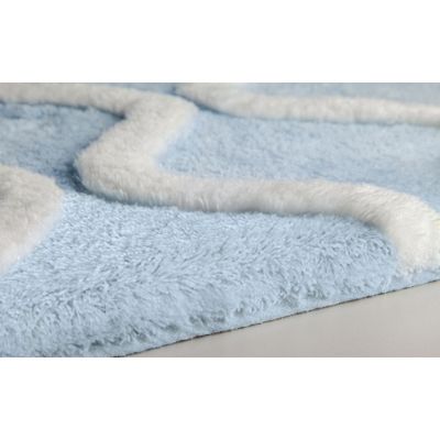 Kleine Wolke Piana dywanik łazienkowy 90x60 cm prostokątny niebieski 9180746519