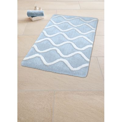 Kleine Wolke Piana dywanik łazienkowy 65x55 cm prostokątny niebieski 9180746539
