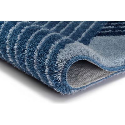 Kleine Wolke Cross dywanik łazienkowy 70x120 cm poliester niebieski 9181783225