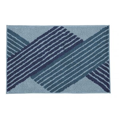 Kleine Wolke Cross dywanik łazienkowy 55x65 cm poliester niebieski 9181783539