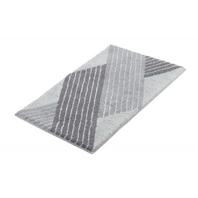 Kleine Wolke Cross dywanik łazienkowy 80x140 cm poliester szary 9181901657