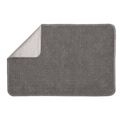 Kleine Wolke Marco dywanik łazienkowy 70x120 cm poliester ciemny szary 9184901225