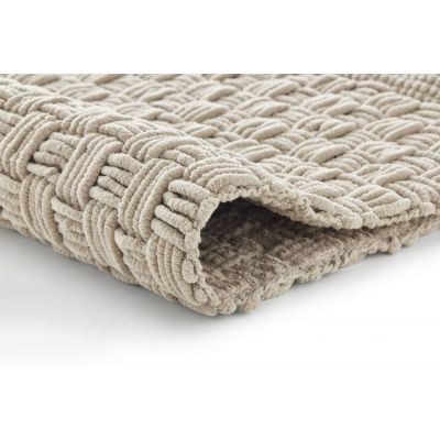 Kleine Wolke Matino dywanik łazienkowy 120x70 cm prostokątny beż macadamia nić szenilowa 9193272225