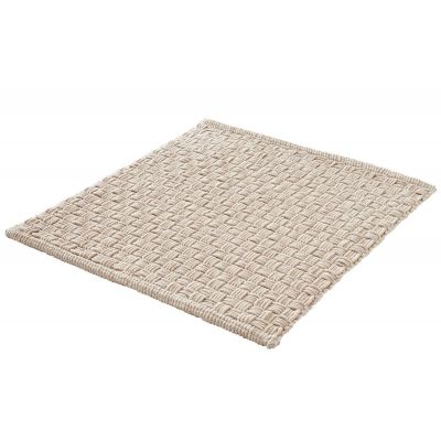 Kleine Wolke Matino dywanik łazienkowy 60x60 cm kwadratowy jasny beżowy silk nić szenilowa 9193289135
