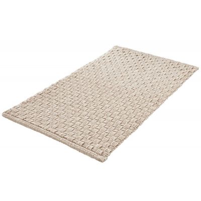 Kleine Wolke Matino dywanik łazienkowy 120x70 cm prostokątny jasny beżowy silk nić szenilowa 9193289225