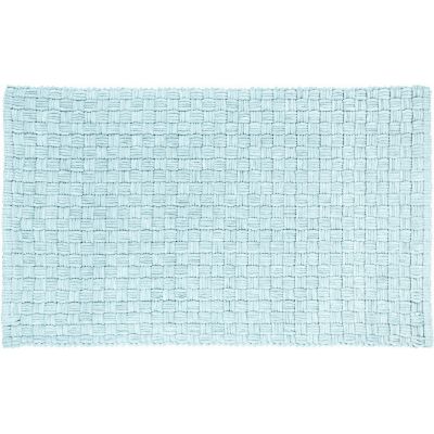 Kleine Wolke Matino dywanik łazienkowy 120x70 cm prostokątny niebieski opal nić szenilowa 9193649225