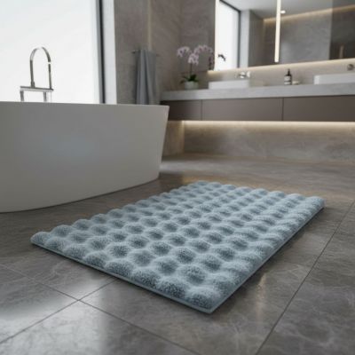 Kleine Wolke Cloud dywanik łazienkowy 120x70 cm prostokątny niebieski opal 9198649225