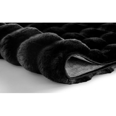 Kleine Wolke Cloud dywanik łazienkowy 65x55 cm prostokątny czarny 9198926433